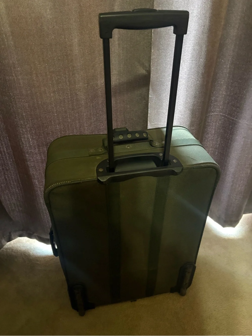 American Tourister Olive Green and Beige Soft-Sided Men’s Carry-On